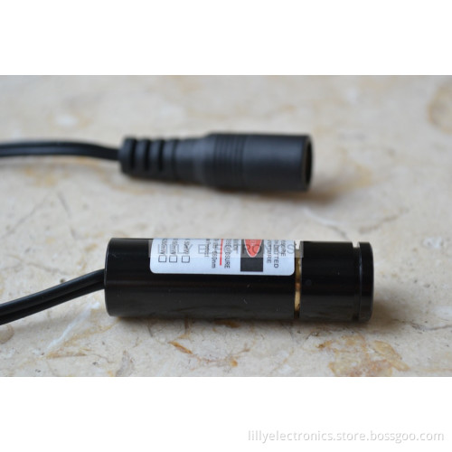 Industrial 650nm 5mW Red Laser Dot Module 13x42mm with AC Adapter